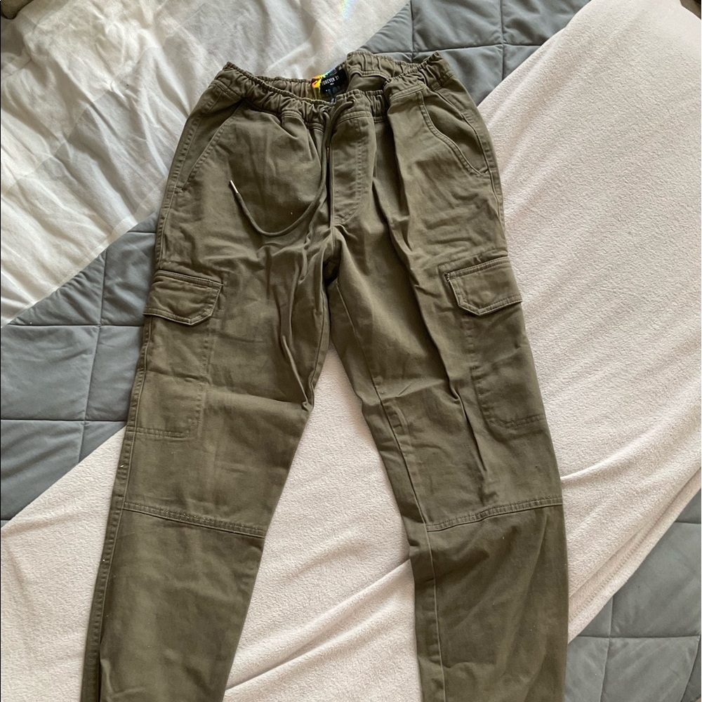 olive green joggers
